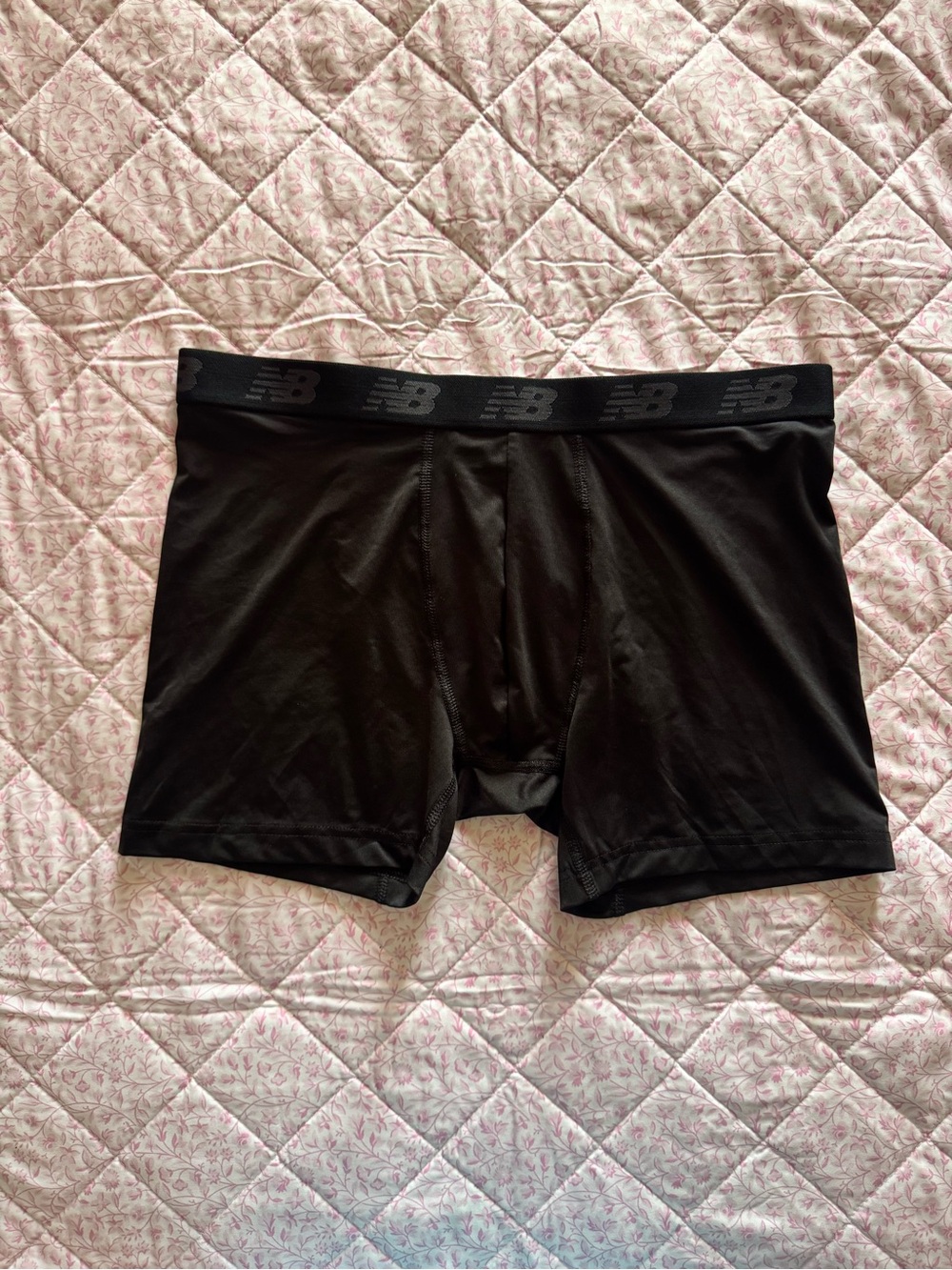 New Balance Black Men's Performance Boxer Briefs with Branded Waistband